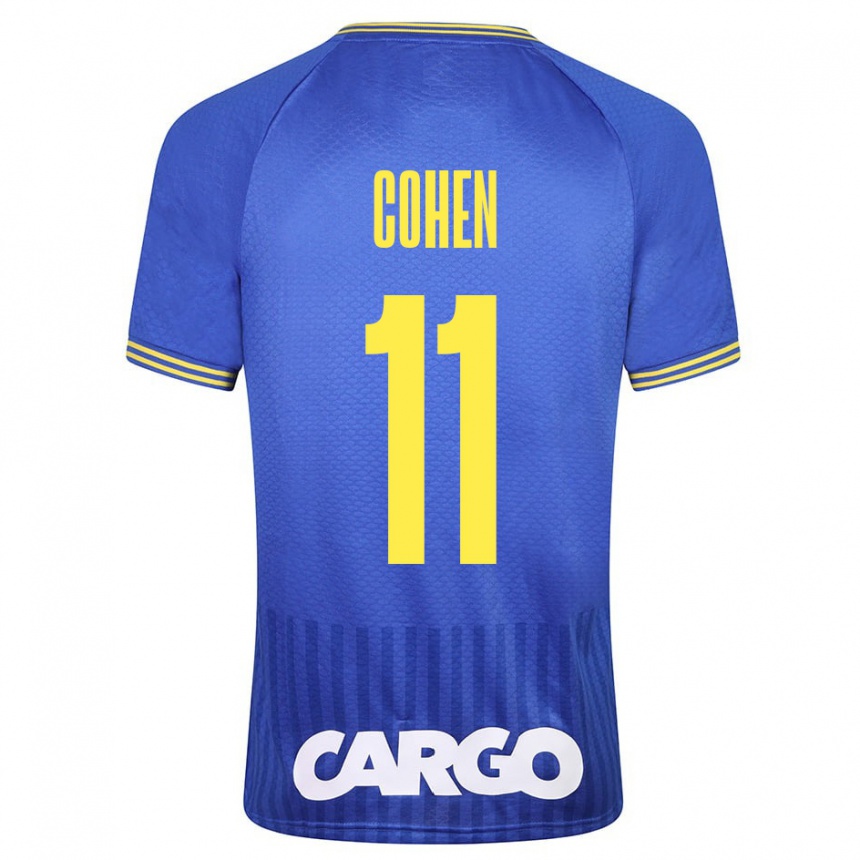 Niño Fútbol Camiseta Yonatan Cohen #11 Azul 2ª Equipación 2023/24 Perú