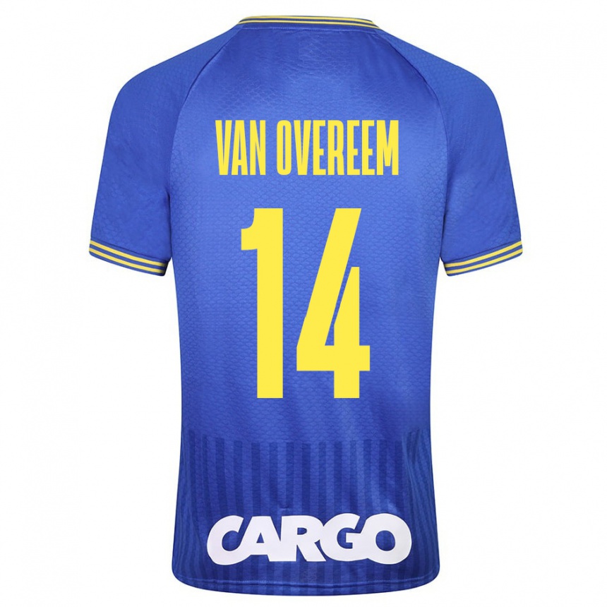 Niño Fútbol Camiseta Joris Van Overeem #14 Azul 2ª Equipación 2023/24 Perú