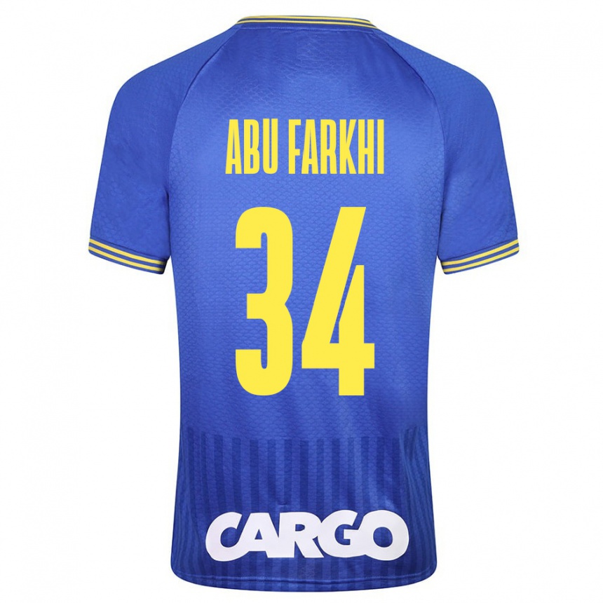 Niño Fútbol Camiseta Sayed Abu Farkhi #34 Azul 2ª Equipación 2023/24 Perú