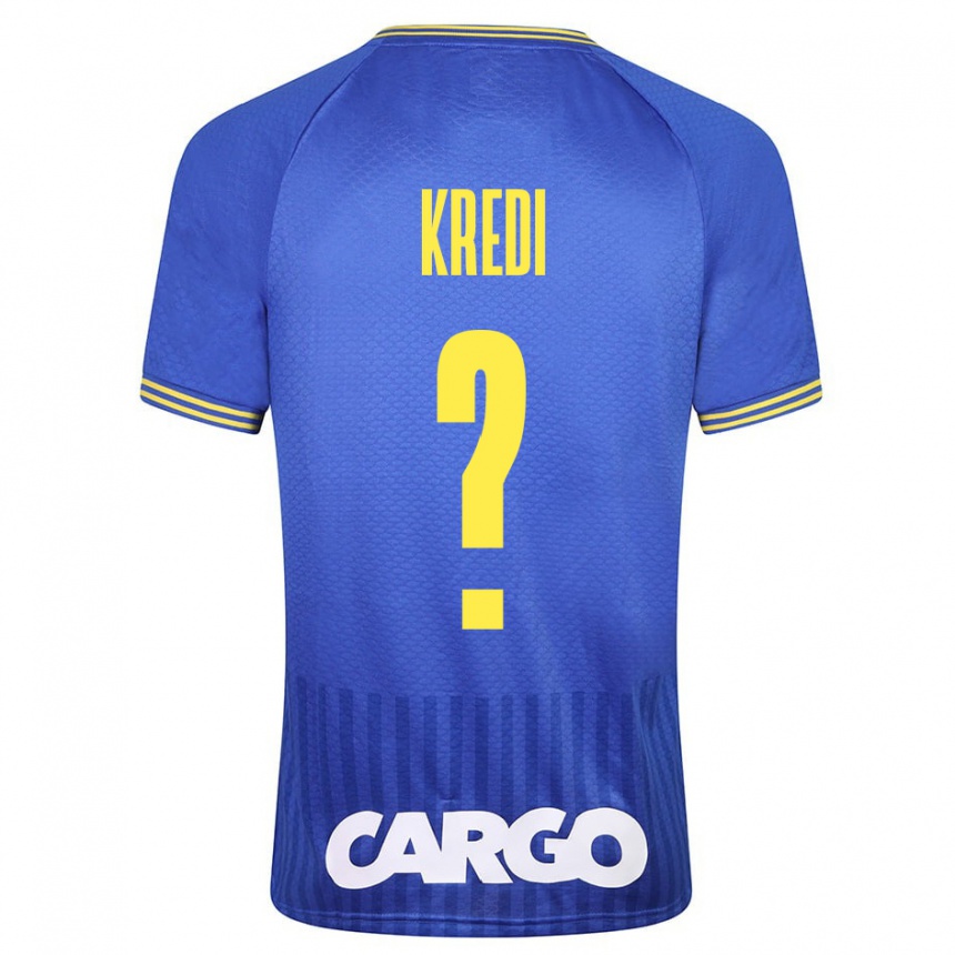 Niño Fútbol Camiseta Amit Kredi #0 Azul 2ª Equipación 2023/24 Perú