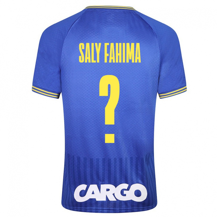 Niño Fútbol Camiseta Israel Saly Fahima #0 Azul 2ª Equipación 2023/24 Perú