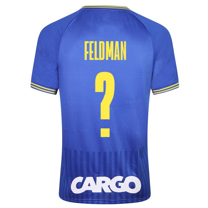 Niño Fútbol Camiseta Ron Feldman #0 Azul 2ª Equipación 2023/24 Perú