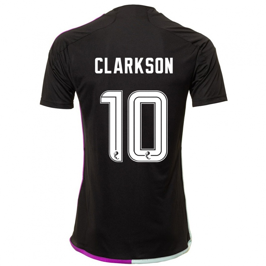 Niño Fútbol Camiseta Leighton Clarkson #10 Negro 2ª Equipación 2023/24 Perú