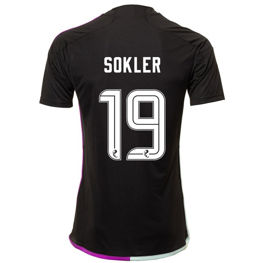 Niño Fútbol Camiseta Ester Sokler #19 Negro 2ª Equipación 2023/24 Perú