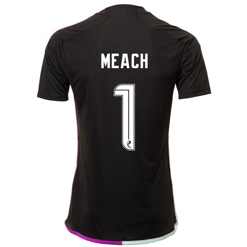 Niño Fútbol Camiseta Aaliyah-Jay Meach #1 Negro 2ª Equipación 2023/24 Perú