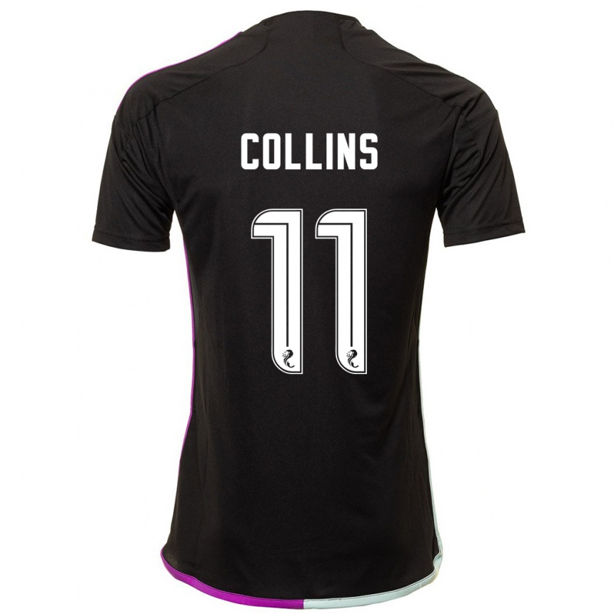 Niño Fútbol Camiseta Bailley Collins #11 Negro 2ª Equipación 2023/24 Perú