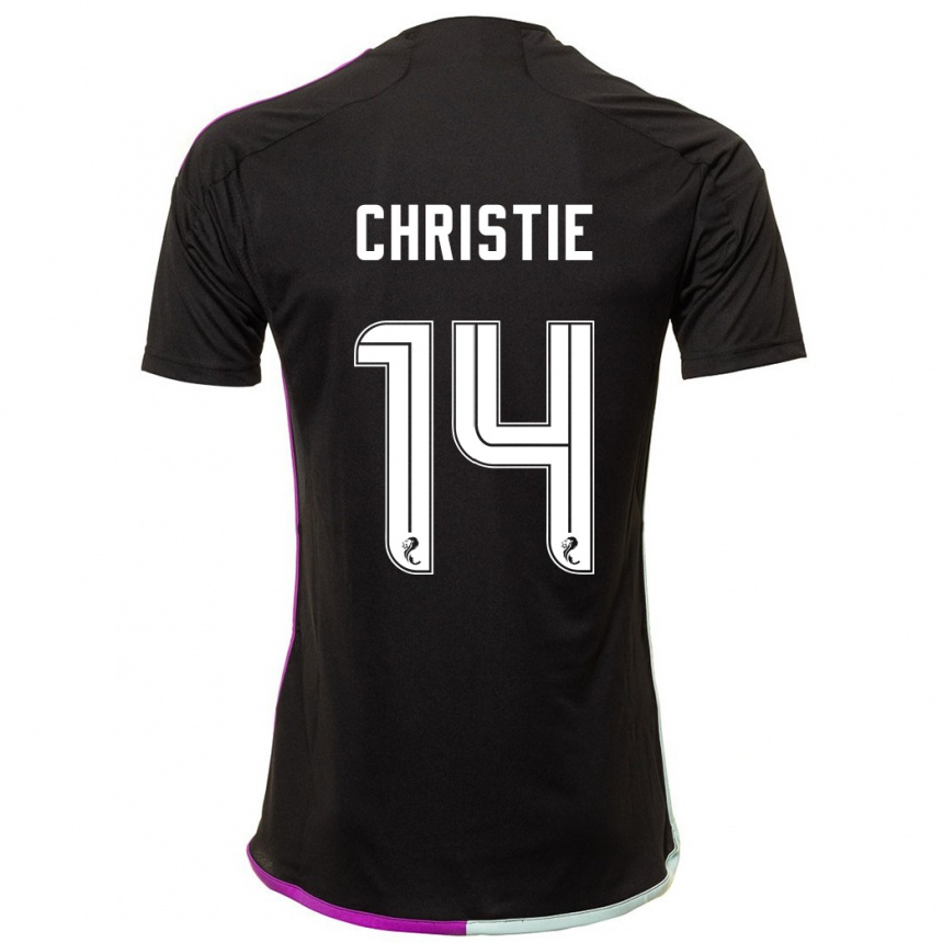 Niño Fútbol Camiseta Mya Christie #14 Negro 2ª Equipación 2023/24 Perú