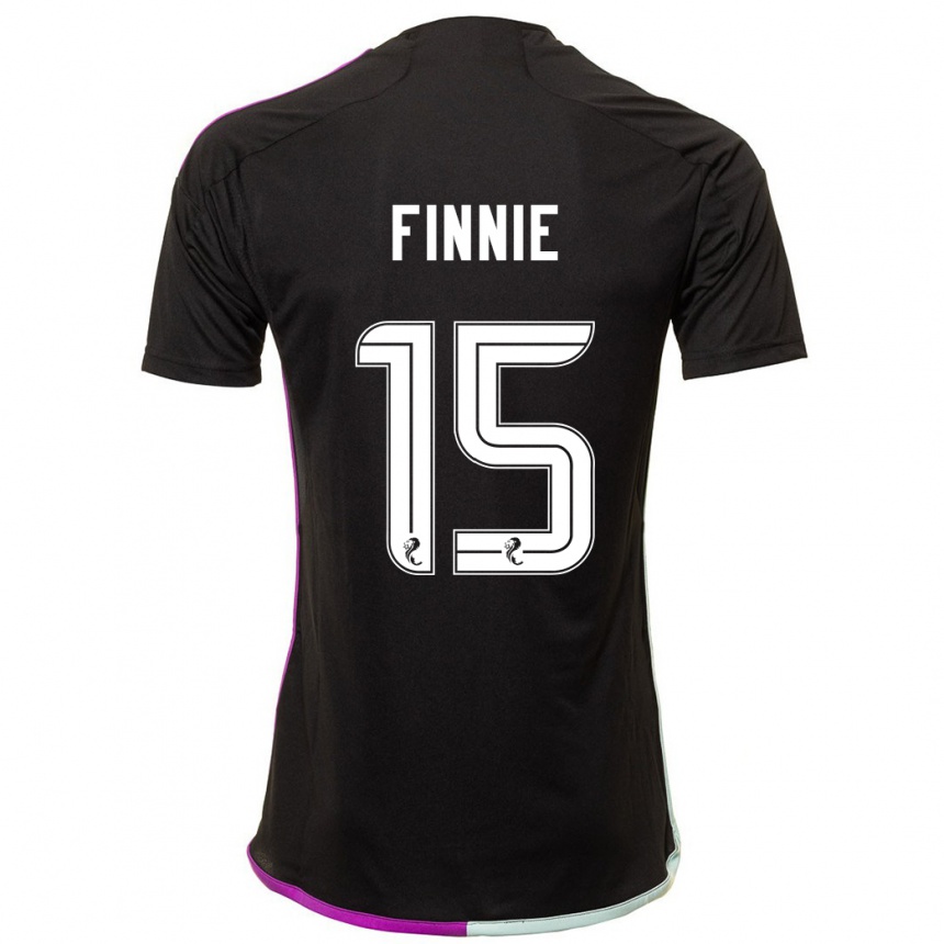 Niño Fútbol Camiseta Maddison Finnie #15 Negro 2ª Equipación 2023/24 Perú