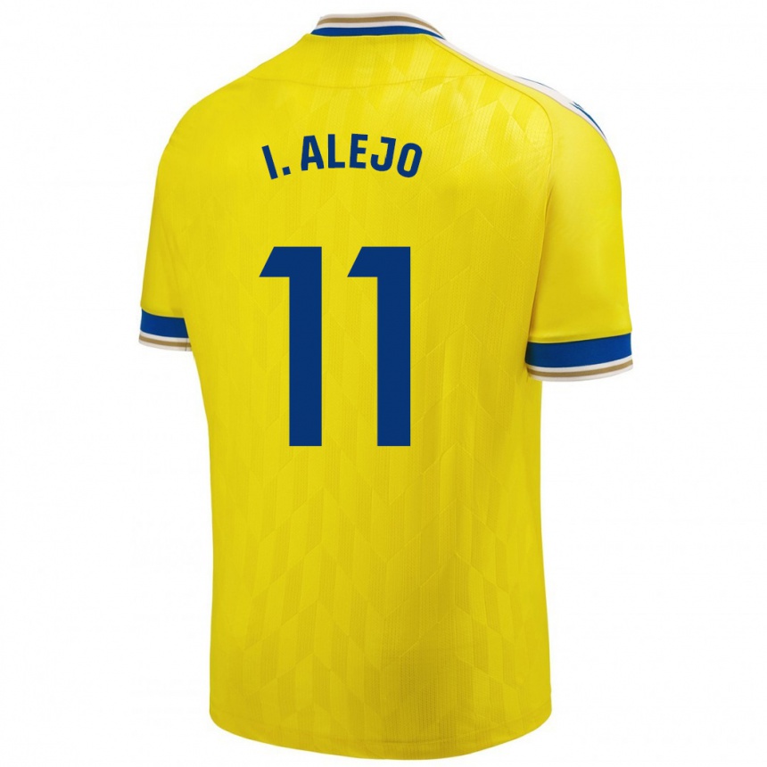 Hombre Fútbol Camiseta Iván Alejo #11 Amarillo 1ª Equipación 2023/24 Perú