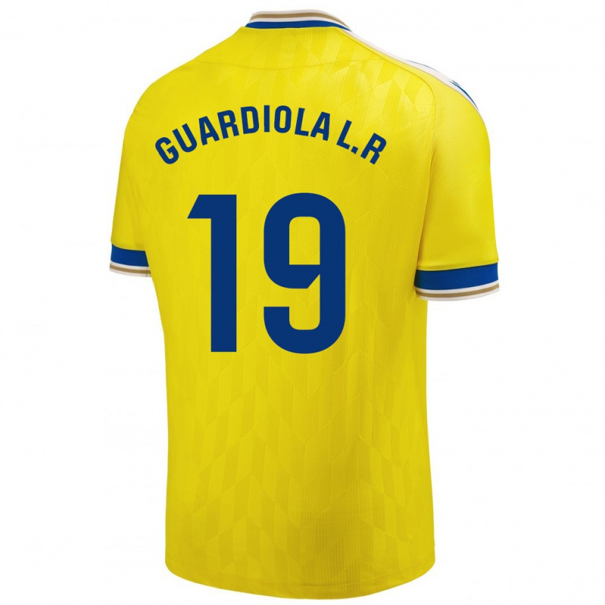 Hombre Fútbol Camiseta Sergi Guardiola #19 Amarillo 1ª Equipación 2023/24 Perú