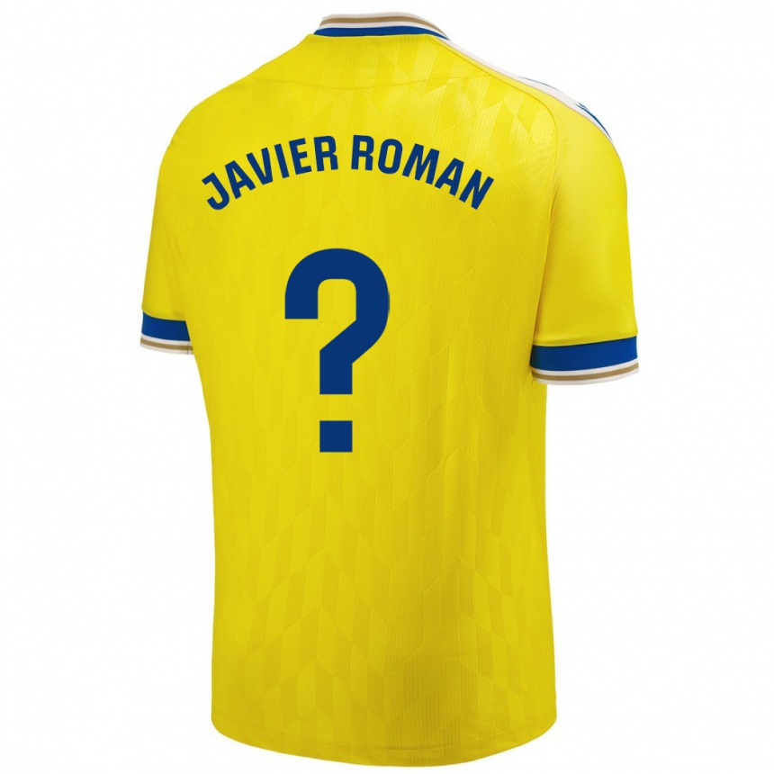 Hombre Fútbol Camiseta José Javier Román #0 Amarillo 1ª Equipación 2023/24 Perú