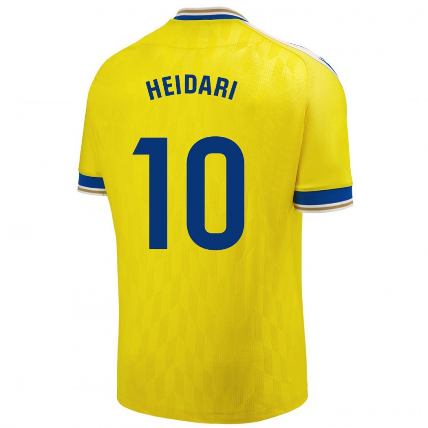 Hombre Fútbol Camiseta Arman Heidari #10 Amarillo 1ª Equipación 2023/24 Perú