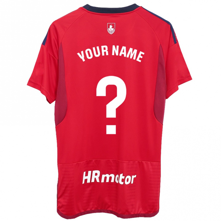 Hombre Fútbol Camiseta Su Nombre #0 Rojo 1ª Equipación 2023/24 Perú