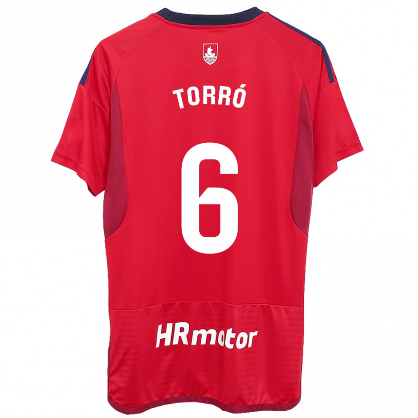 Hombre Fútbol Camiseta Lucas Torró #6 Rojo 1ª Equipación 2023/24 Perú