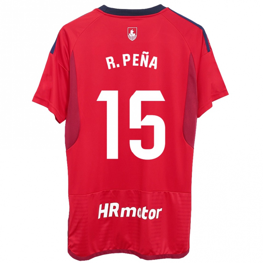 Hombre Fútbol Camiseta Rubén Peña #15 Rojo 1ª Equipación 2023/24 Perú