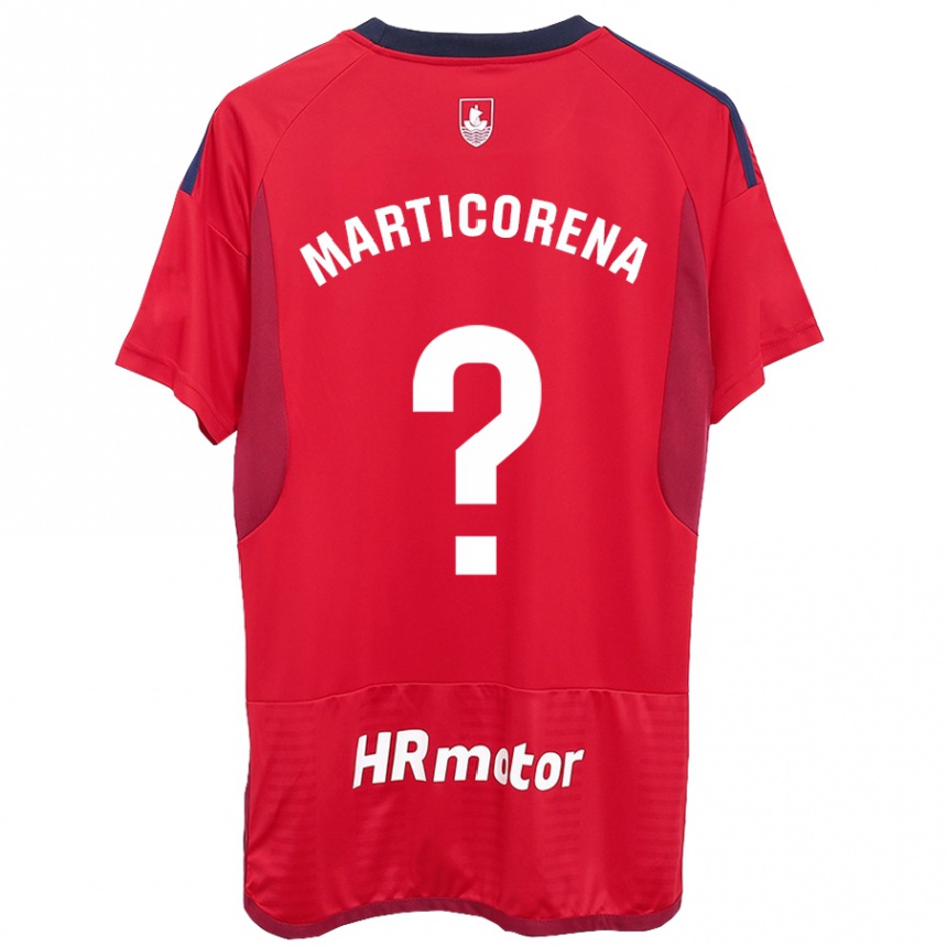 Hombre Fútbol Camiseta Ander Marticorena #0 Rojo 1ª Equipación 2023/24 Perú