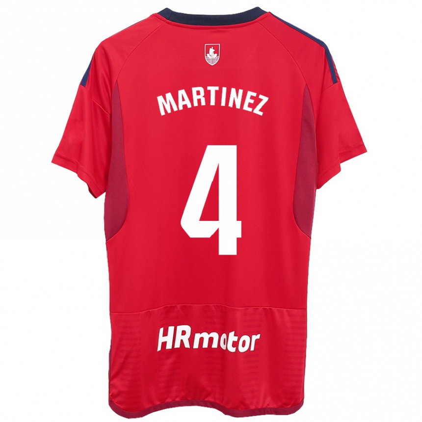 Hombre Fútbol Camiseta Vera Martínez Viota #4 Rojo 1ª Equipación 2023/24 Perú