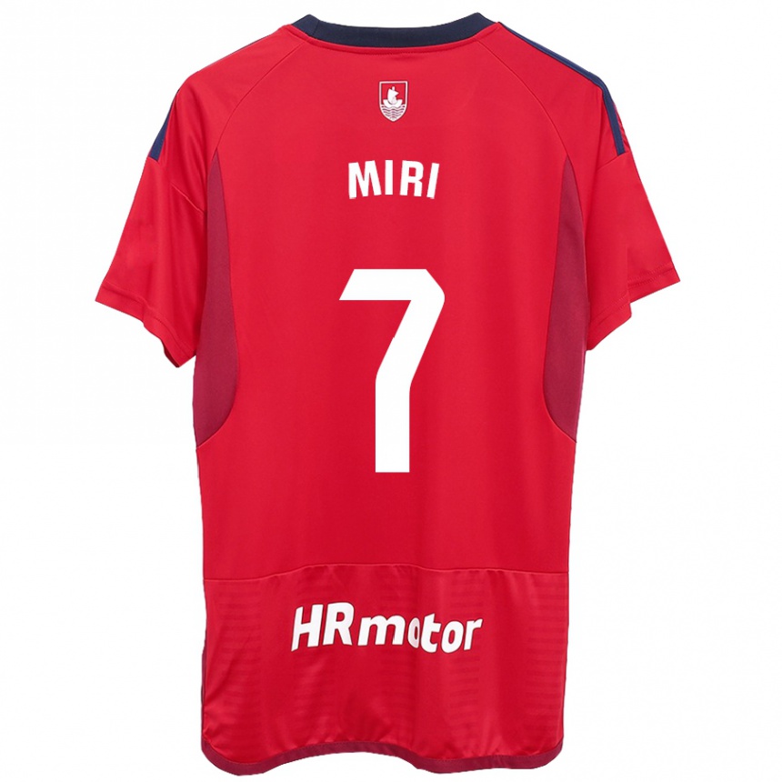 Hombre Fútbol Camiseta Miriam Rivas Pinto #7 Rojo 1ª Equipación 2023/24 Perú