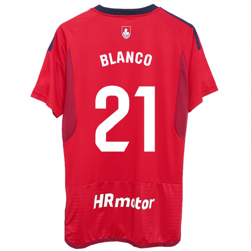 Hombre Fútbol Camiseta Alexia Blanco Llacuno #21 Rojo 1ª Equipación 2023/24 Perú