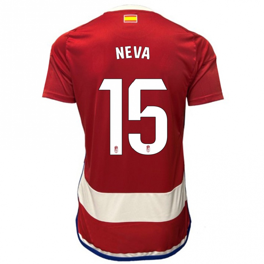 Hombre Fútbol Camiseta Carlos Neva #15 Rojo 1ª Equipación 2023/24 Perú