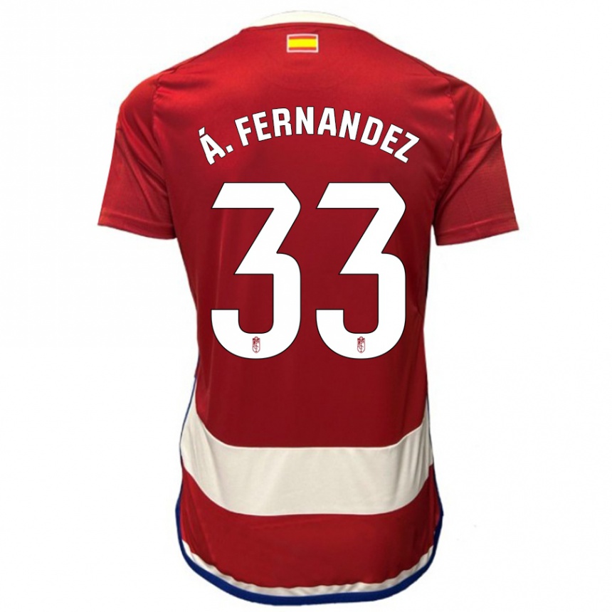 Hombre Fútbol Camiseta Álvaro Fernández #33 Rojo 1ª Equipación 2023/24 Perú