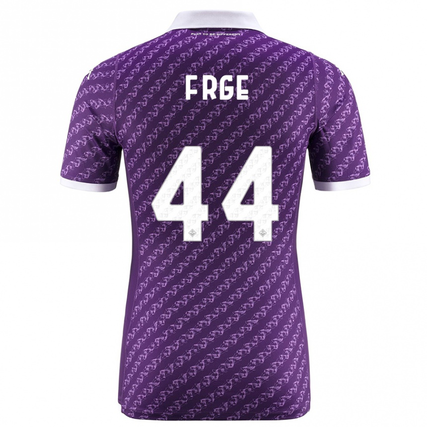 Hombre Fútbol Camiseta Emma Færge #44 Violeta 1ª Equipación 2023/24 Perú