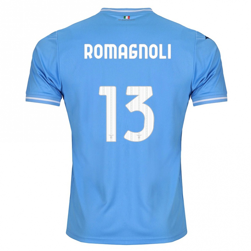 Hombre Fútbol Camiseta Alessio Romagnoli #13 Azul 1ª Equipación 2023/24 Perú