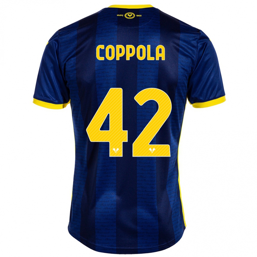 Hombre Fútbol Camiseta Diego Coppola #42 Armada 1ª Equipación 2023/24 Perú