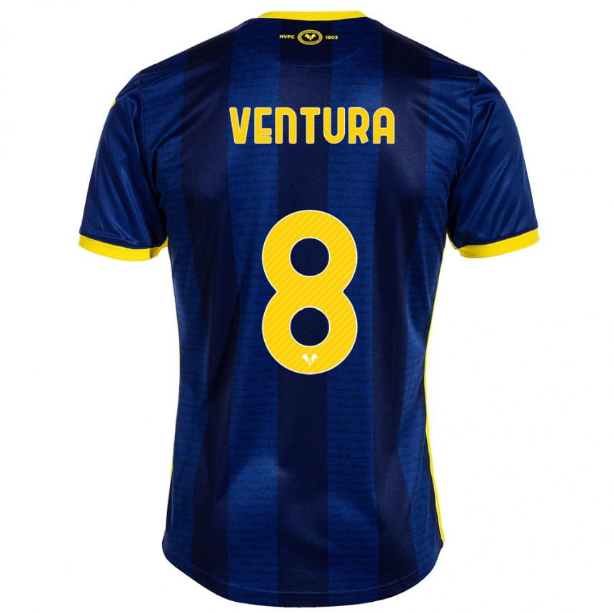 Hombre Fútbol Camiseta Ciro Ventura #8 Armada 1ª Equipación 2023/24 Perú