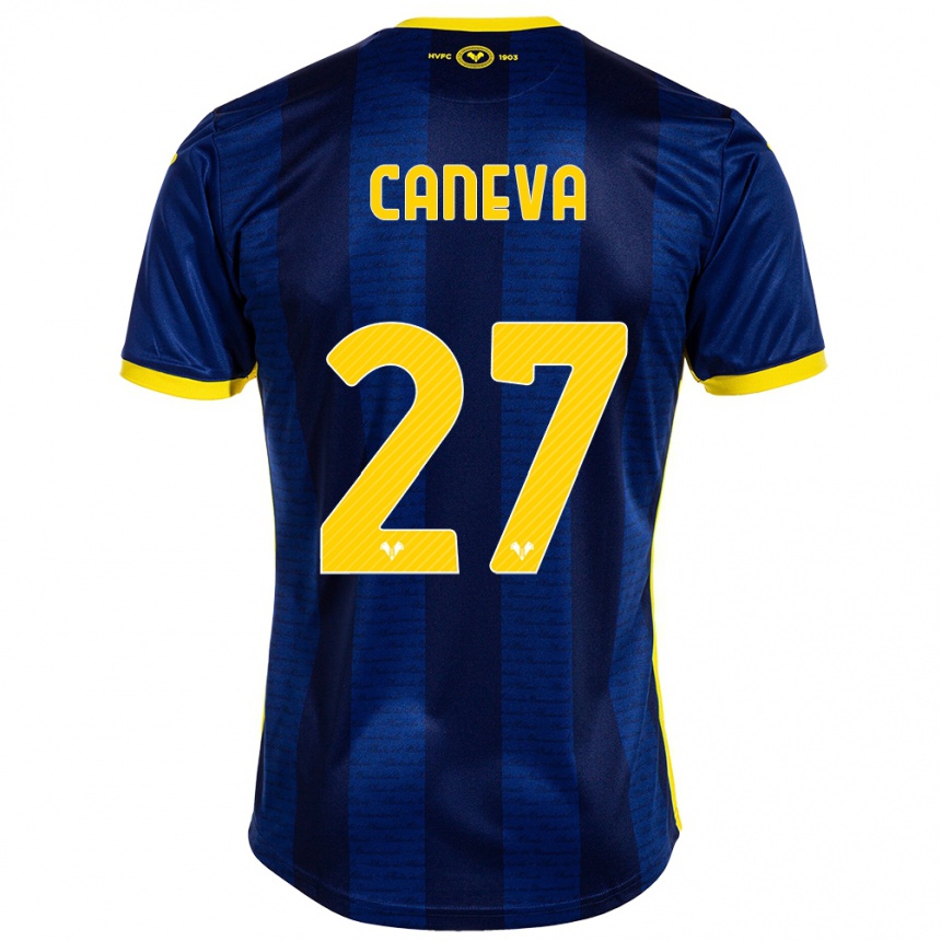 Hombre Fútbol Camiseta Elia Caneva #27 Armada 1ª Equipación 2023/24 Perú