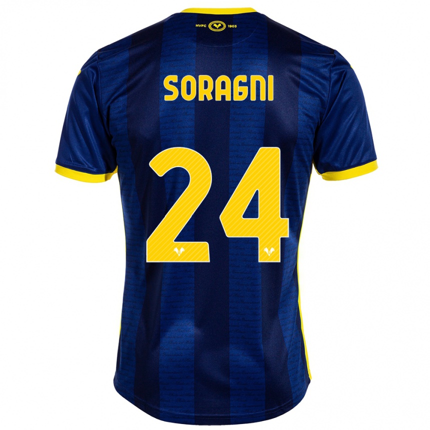 Hombre Fútbol Camiseta Alberto Soragni #24 Armada 1ª Equipación 2023/24 Perú