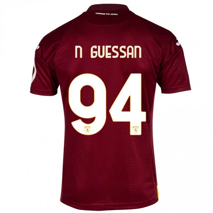 Hombre Fútbol Camiseta Ange Caumenan N'guessan #94 Rojo Oscuro 1ª Equipación 2023/24 Perú