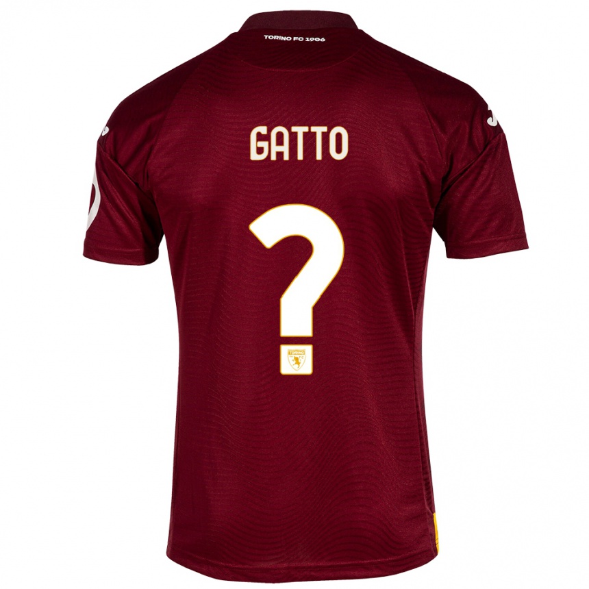 Hombre Fútbol Camiseta Tommaso Gatto #0 Rojo Oscuro 1ª Equipación 2023/24 Perú