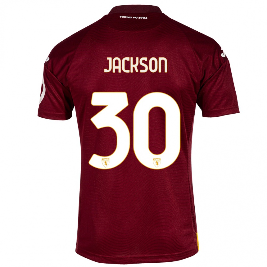 Hombre Fútbol Camiseta Michael Jackson #30 Rojo Oscuro 1ª Equipación 2023/24 Perú