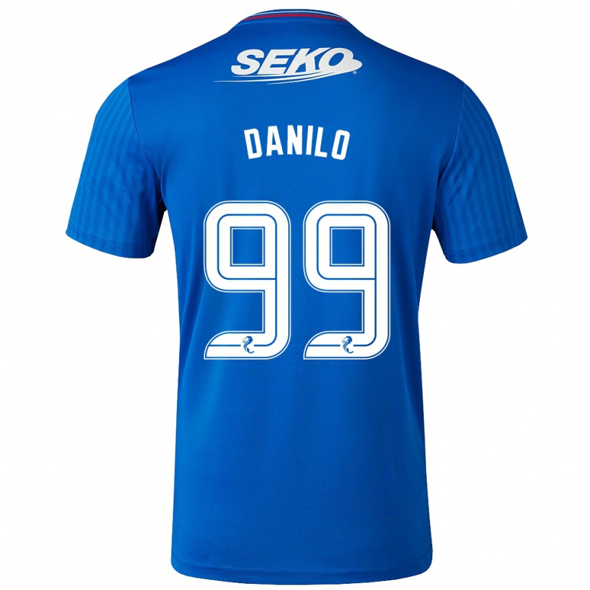 Hombre Fútbol Camiseta Danilo #99 Azul 1ª Equipación 2023/24 Perú