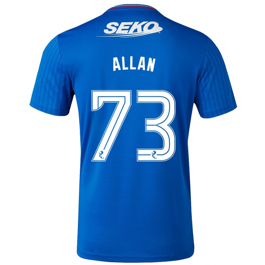 Hombre Fútbol Camiseta Connor Allan #73 Azul 1ª Equipación 2023/24 Perú