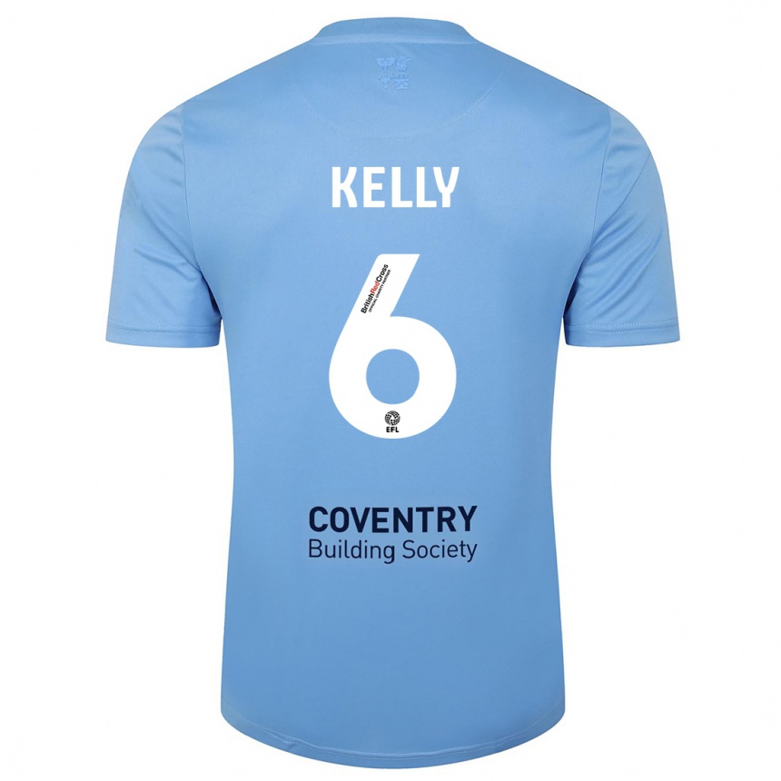 Hombre Fútbol Camiseta Liam Kelly #6 Cielo Azul 1ª Equipación 2023/24 Perú