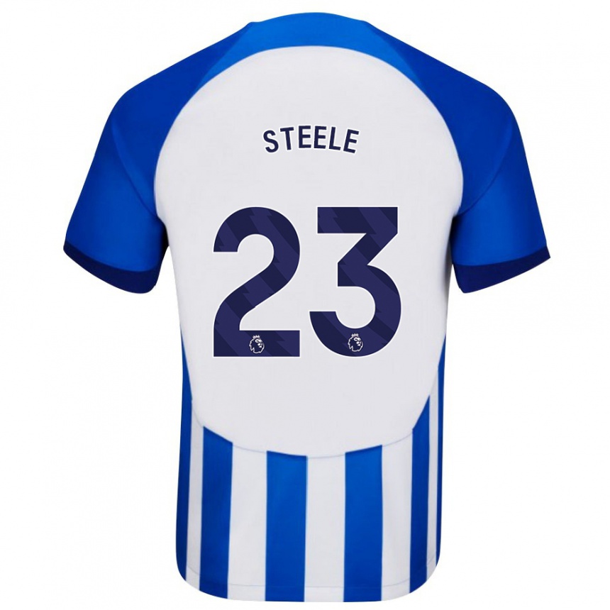 Hombre Fútbol Camiseta Jason Steele #23 Azul 1ª Equipación 2023/24 Perú