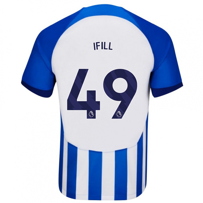 Hombre Fútbol Camiseta Marcus Ifill #49 Azul 1ª Equipación 2023/24 Perú