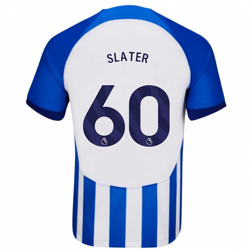 Hombre Fútbol Camiseta Jacob Slater #60 Azul 1ª Equipación 2023/24 Perú