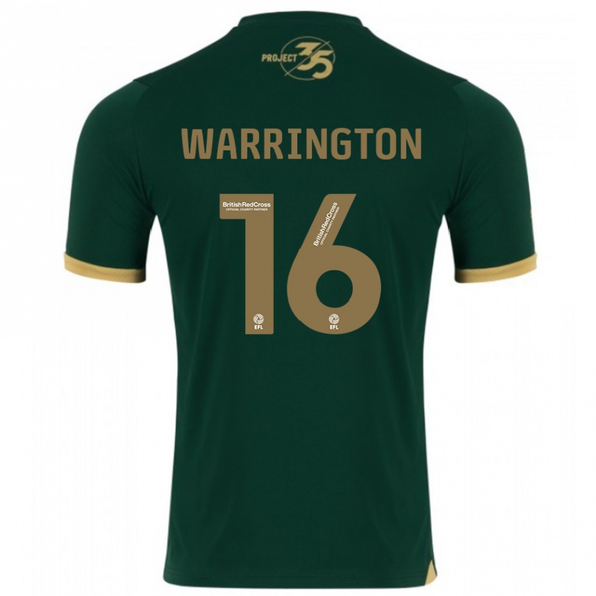 Hombre Fútbol Camiseta Lewis Warrington #16 Verde 1ª Equipación 2023/24 Perú