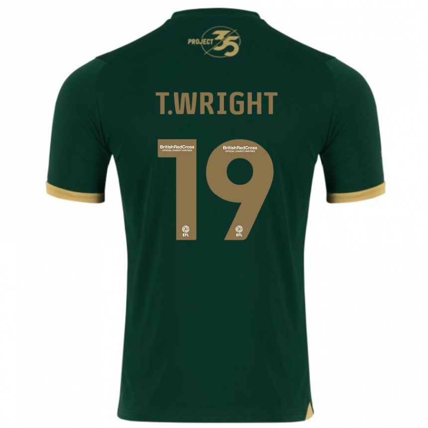 Hombre Fútbol Camiseta Tyreik Wright #19 Verde 1ª Equipación 2023/24 Perú