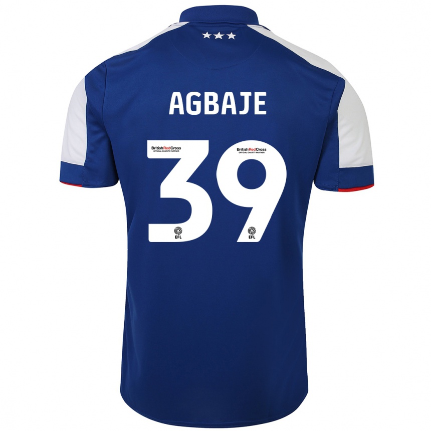 Hombre Fútbol Camiseta Edwin Agbaje #39 Azul 1ª Equipación 2023/24 Perú