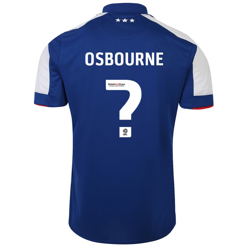 Hombre Fútbol Camiseta Tyrese Osbourne #0 Azul 1ª Equipación 2023/24 Perú