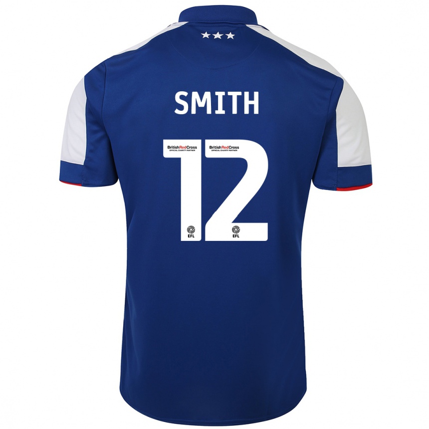 Hombre Fútbol Camiseta Olivia Smith #12 Azul 1ª Equipación 2023/24 Perú