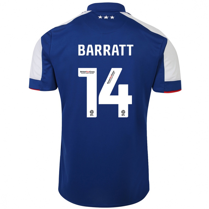 Hombre Fútbol Camiseta Zoe Barratt #14 Azul 1ª Equipación 2023/24 Perú