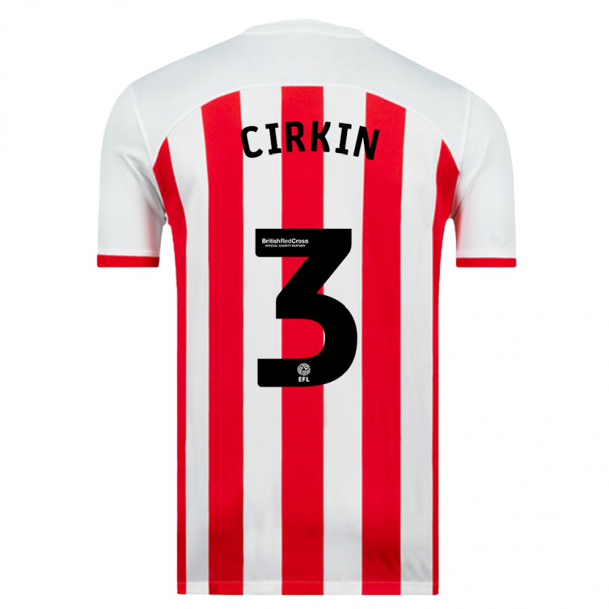 Hombre Fútbol Camiseta Dennis Cirkin #3 Blanco 1ª Equipación 2023/24 Perú