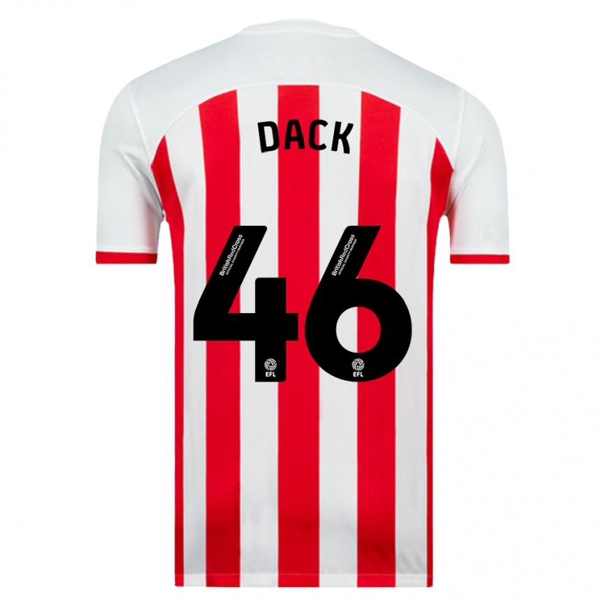 Hombre Fútbol Camiseta Bradley Dack #46 Blanco 1ª Equipación 2023/24 Perú