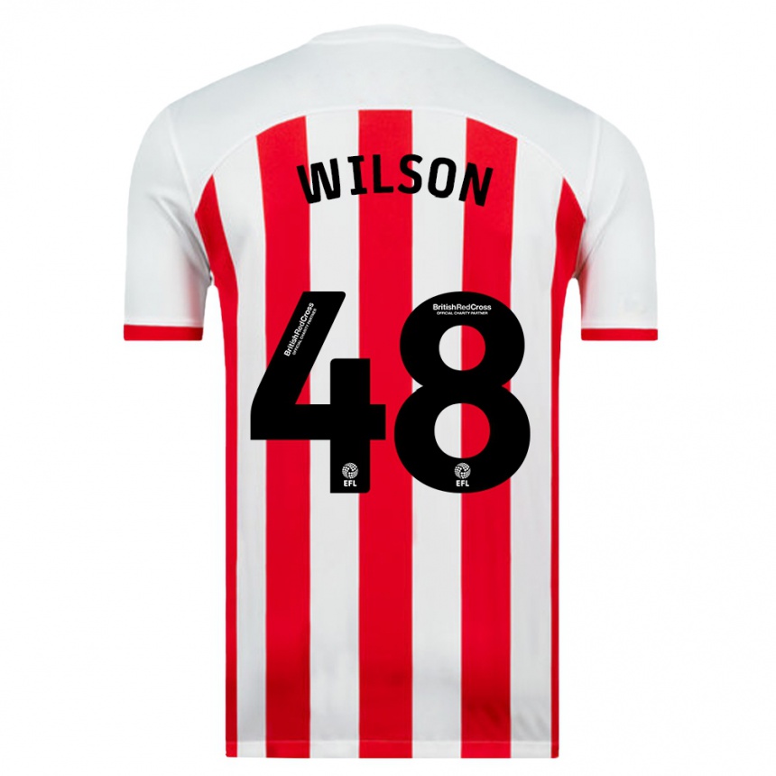 Hombre Fútbol Camiseta Callum Wilson #48 Blanco 1ª Equipación 2023/24 Perú