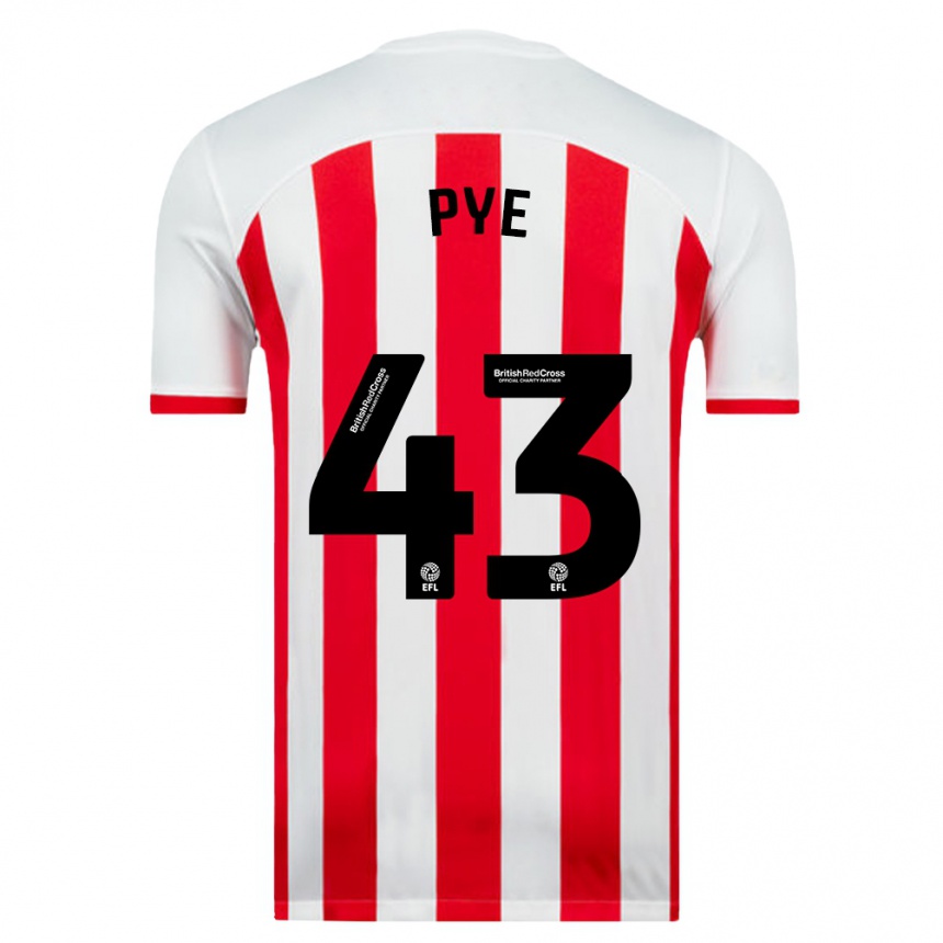 Hombre Fútbol Camiseta Connor Pye #43 Blanco 1ª Equipación 2023/24 Perú